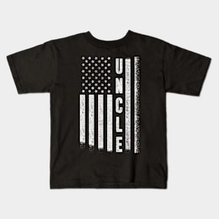 Uncle With Flag Kids T-Shirt